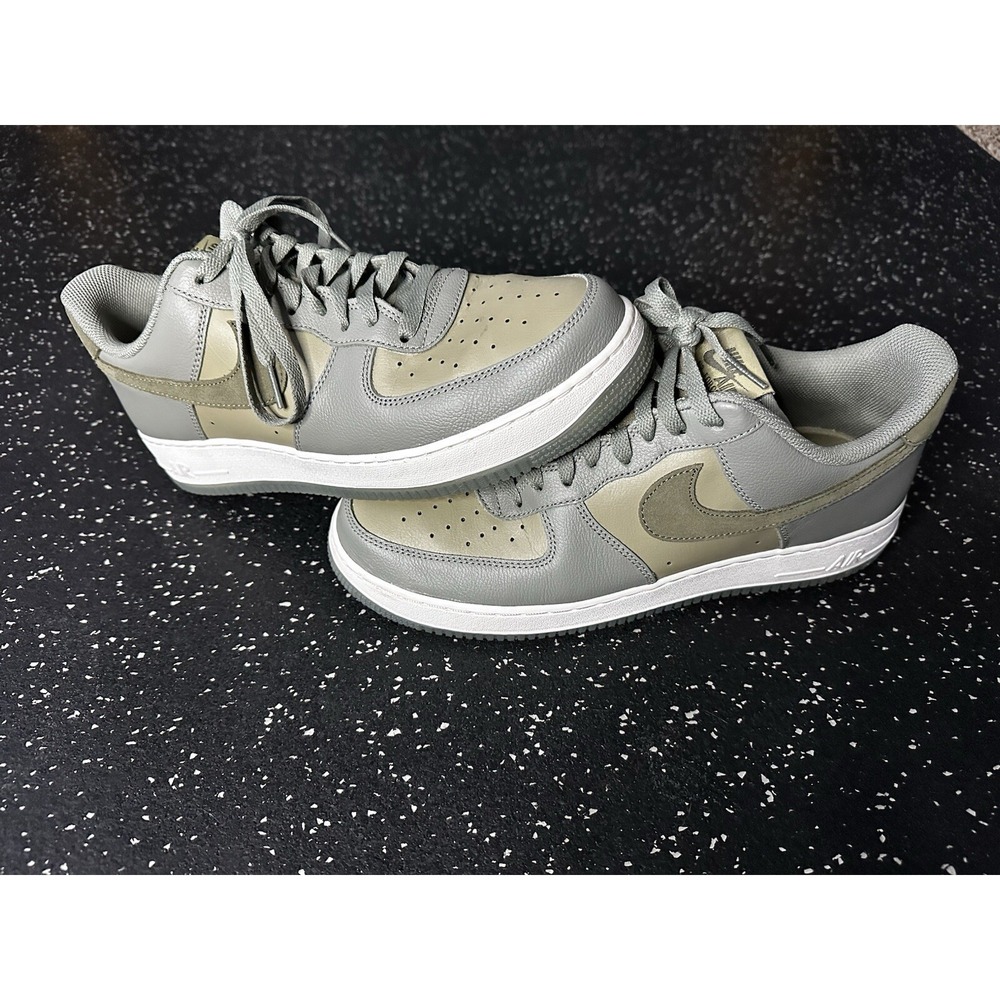 Nike Air Force 1 '07 LV8 Men's 11.5 Dark Stucco Olive Green White FJ4170-002